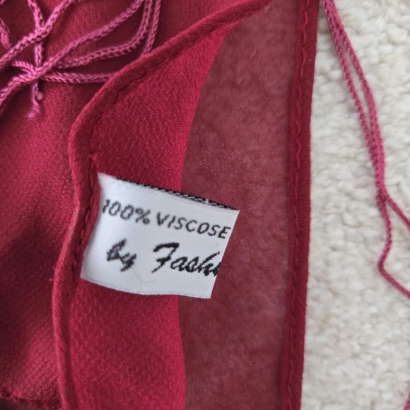 Sea shell maroon sarong/beach cover up - Picture 6 of 6